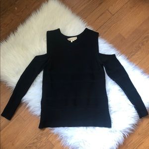 Nicole Miller Cold Shoulder Top